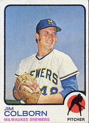 1973 Topps Baseball Cards      408     Jim Colborn